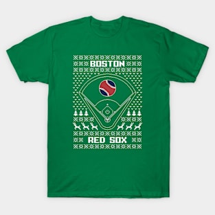 Boston Red Sox Ugly Christmas Sweater T-Shirt